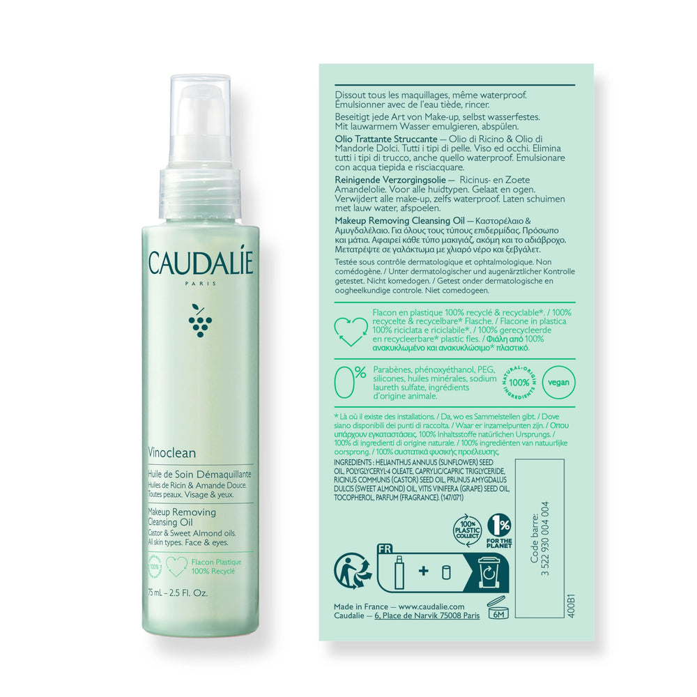 Caudalie Vinoclean 150 mL bottle for daily use.