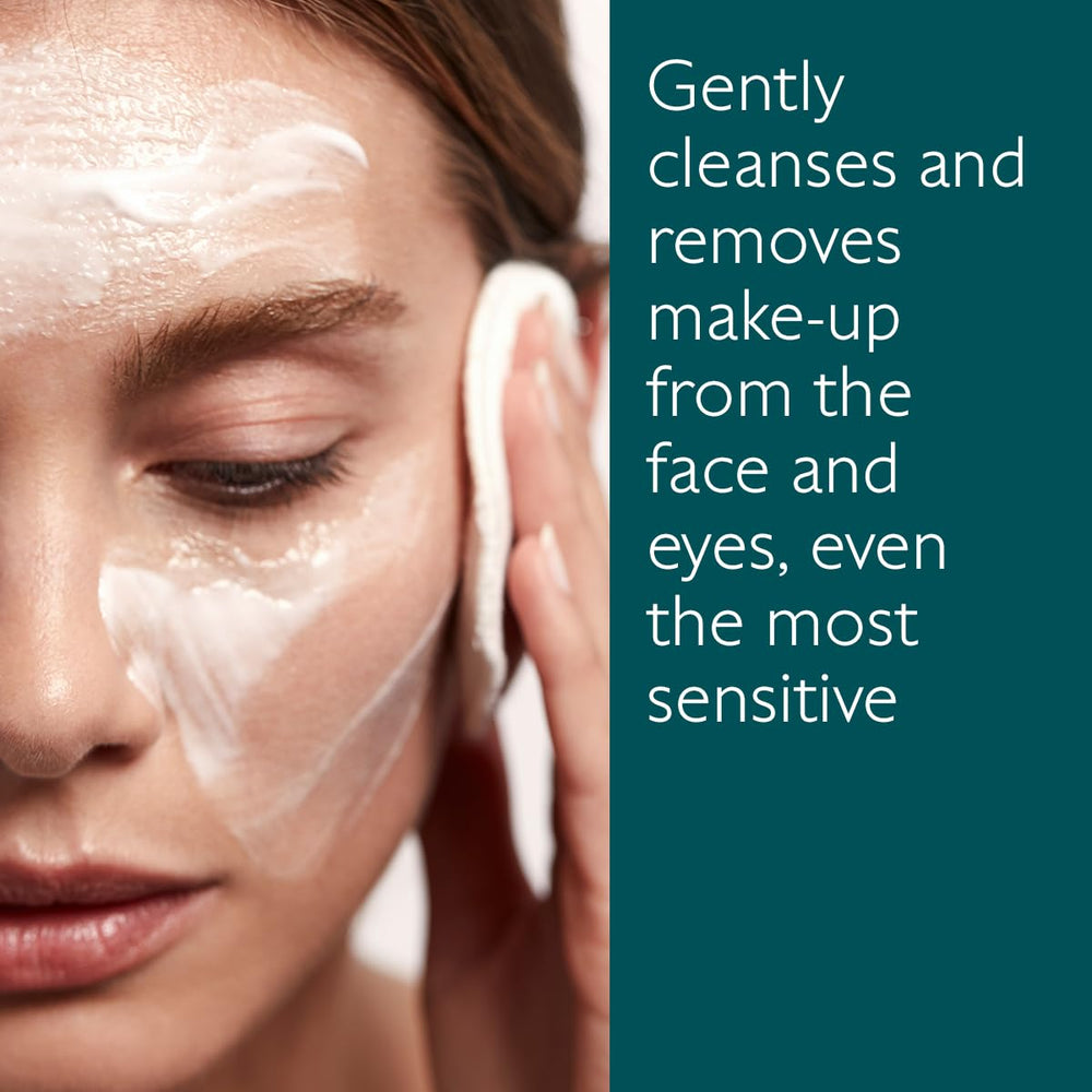 Caudalie Vinoclean almond milk being applied to dry skin.