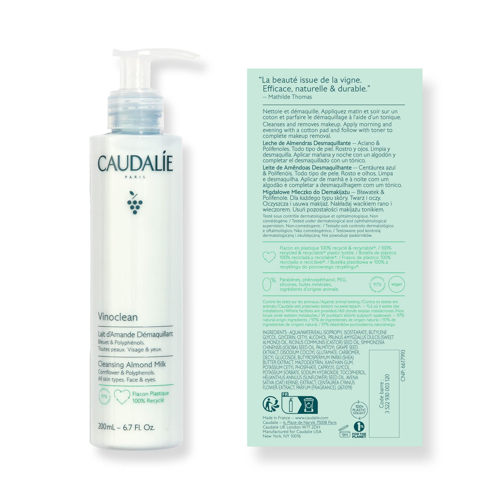 200ml bottle packaging with clean, premium Caudalie branding.