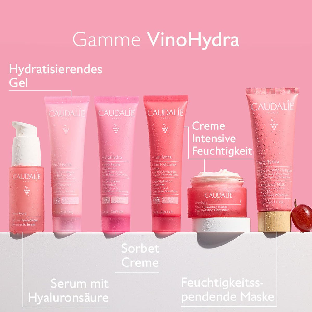 Caudalie VinoHydra 50ml packaging shown for convenient daily use