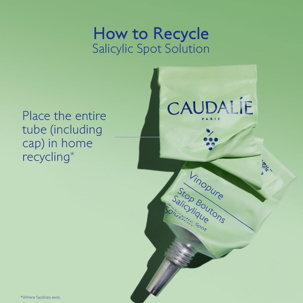 Caudalie Vinopure green tint corrects redness for a balanced base.