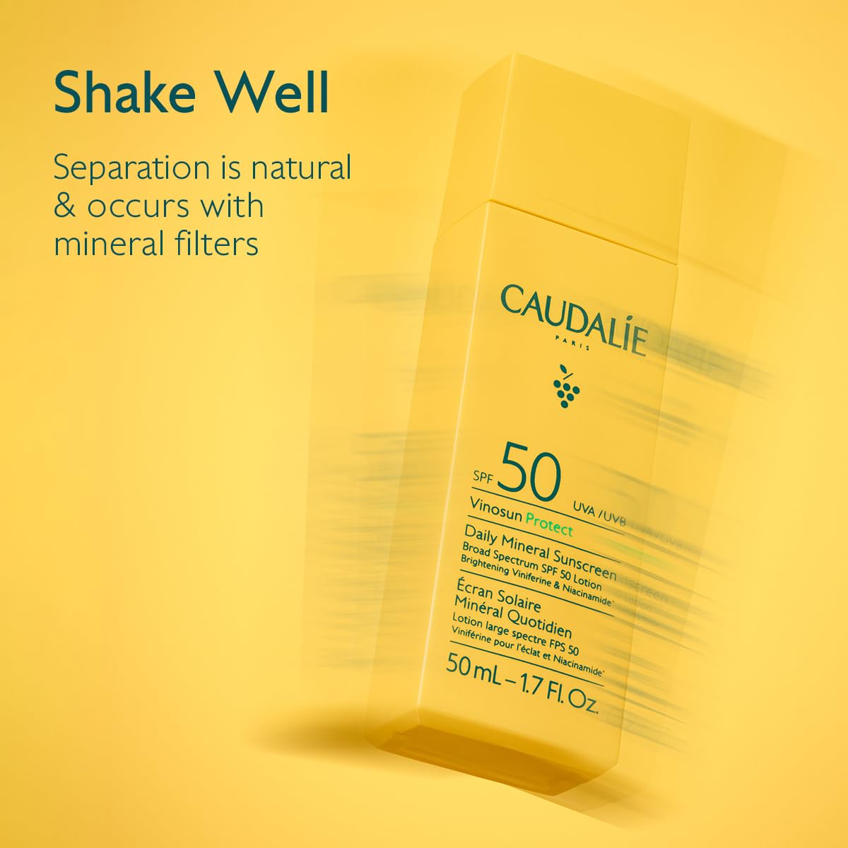 Can be used as a makeup base with Caudalie Vinosun Protect