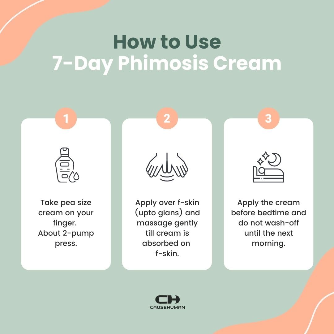 Cause Human crema fimosis: textura suave y no grasa para uso diario