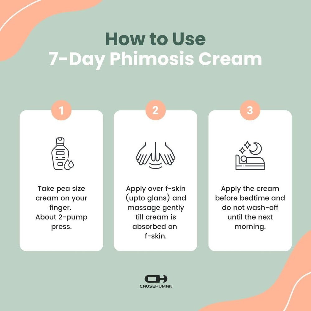 Cause Human crema fimosis: textura suave y no grasa para uso diario