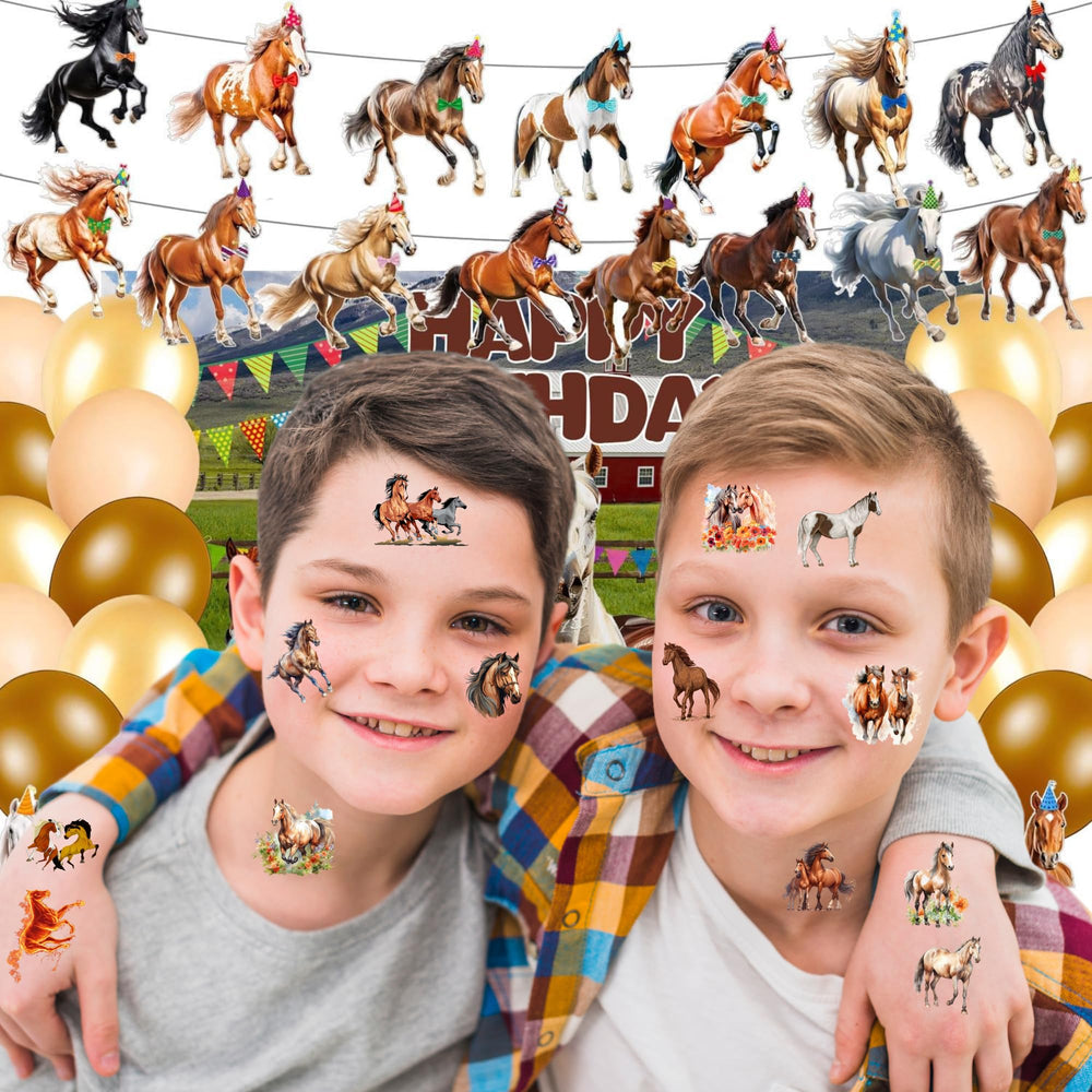 CAVALATAT horse-theme party favors with colorful designs