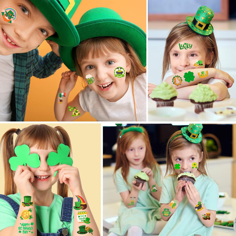 CAVALATAT St Patrick's tattoos Irish-flag design for themed events