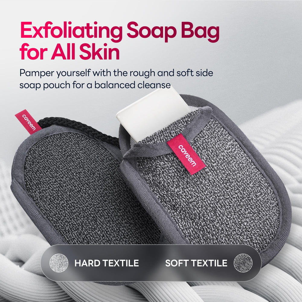 CAVEEM bolsa para jabón con espuma rica para ducha.