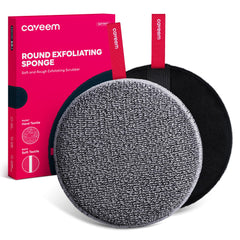 Esponja exfoliante corporal Caveem para ducha, dúo para piel suave.