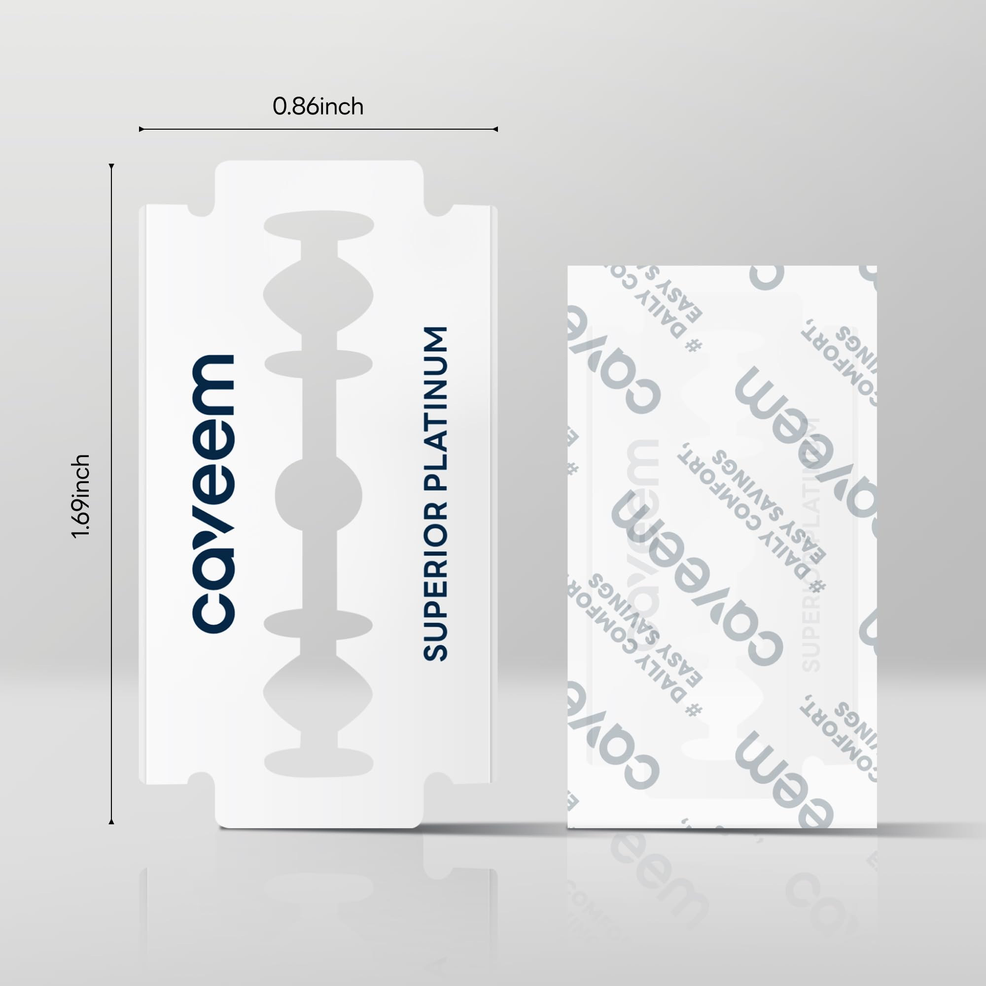 CAVEEM blades ready with shaving foam for smoother results