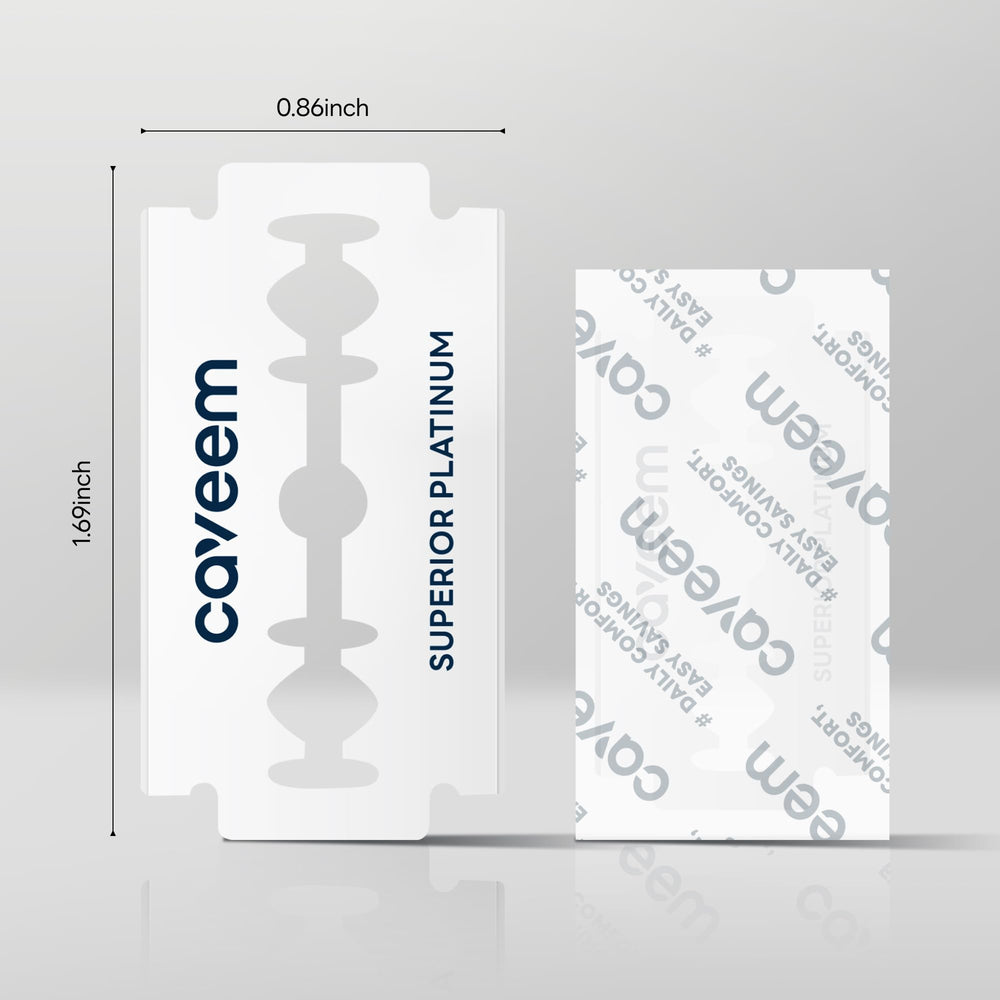 CAVEEM blades ready with shaving foam for smoother results
