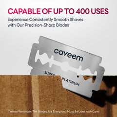 CAVEEM stainless steel blades with rust-resistant coating for durability