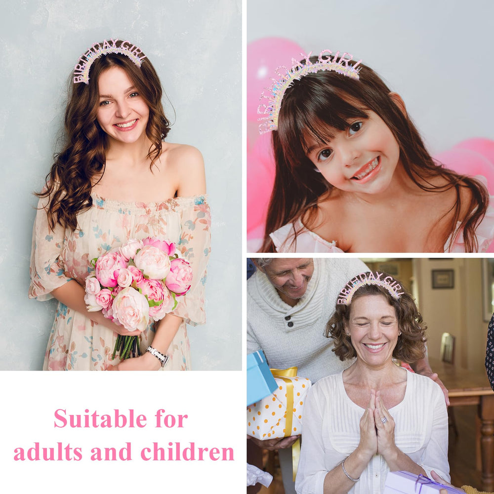Cavetee adorno para cabello rosa, ideal para celebraciones infantiles y adultas
