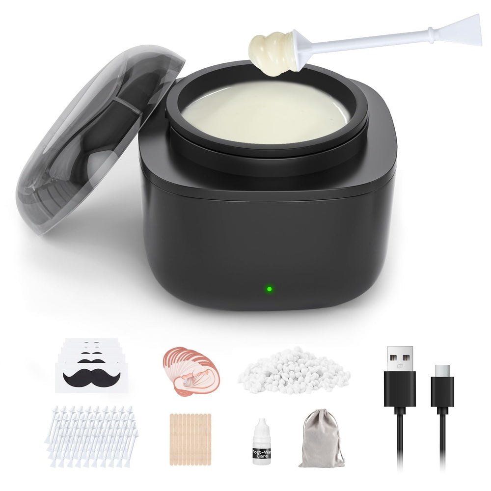 CAVSTORM nose wax kit wax bowl with melted wax ready for application