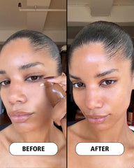 Cay Skin Isle Glow application on hand demonstrates lightweight, dewy coverage