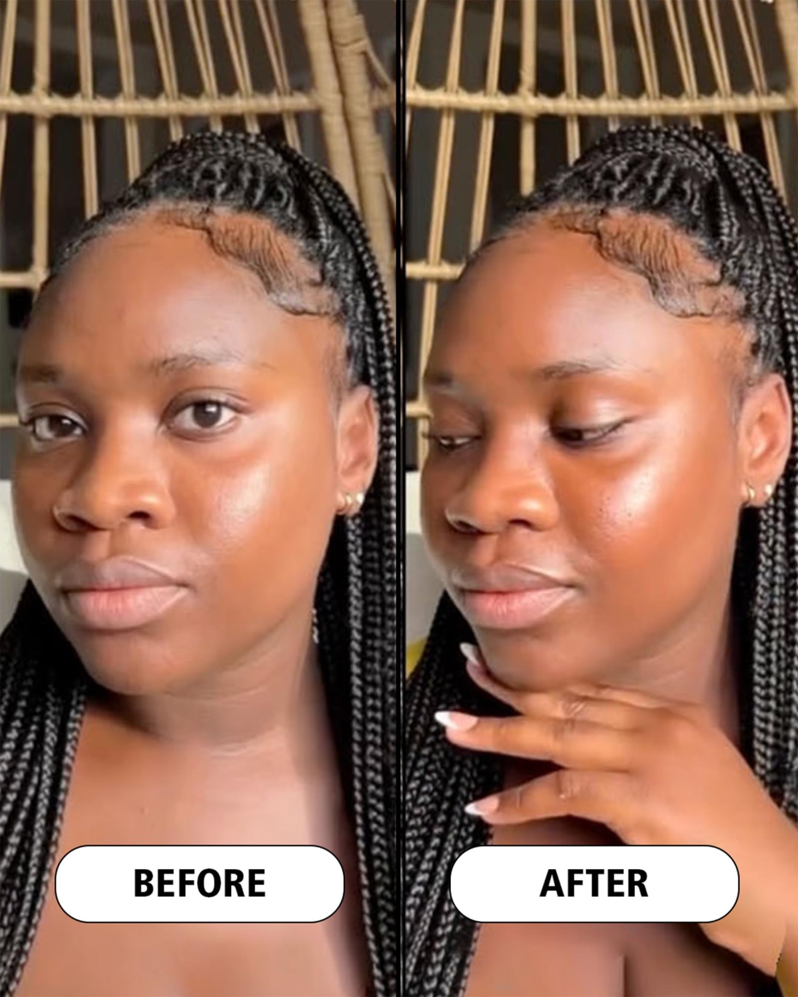 Cay Skin Isle Glow fine pearlescent shine enhances makeup look