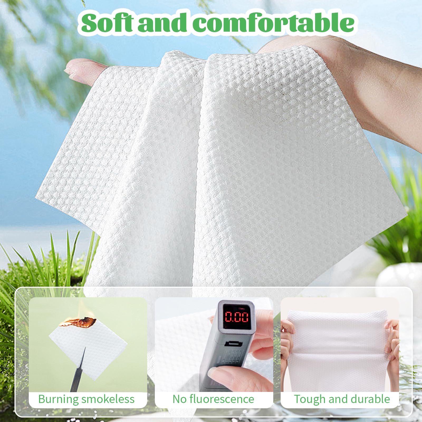 Cayxenful disposable towel comes in a pack of 100.