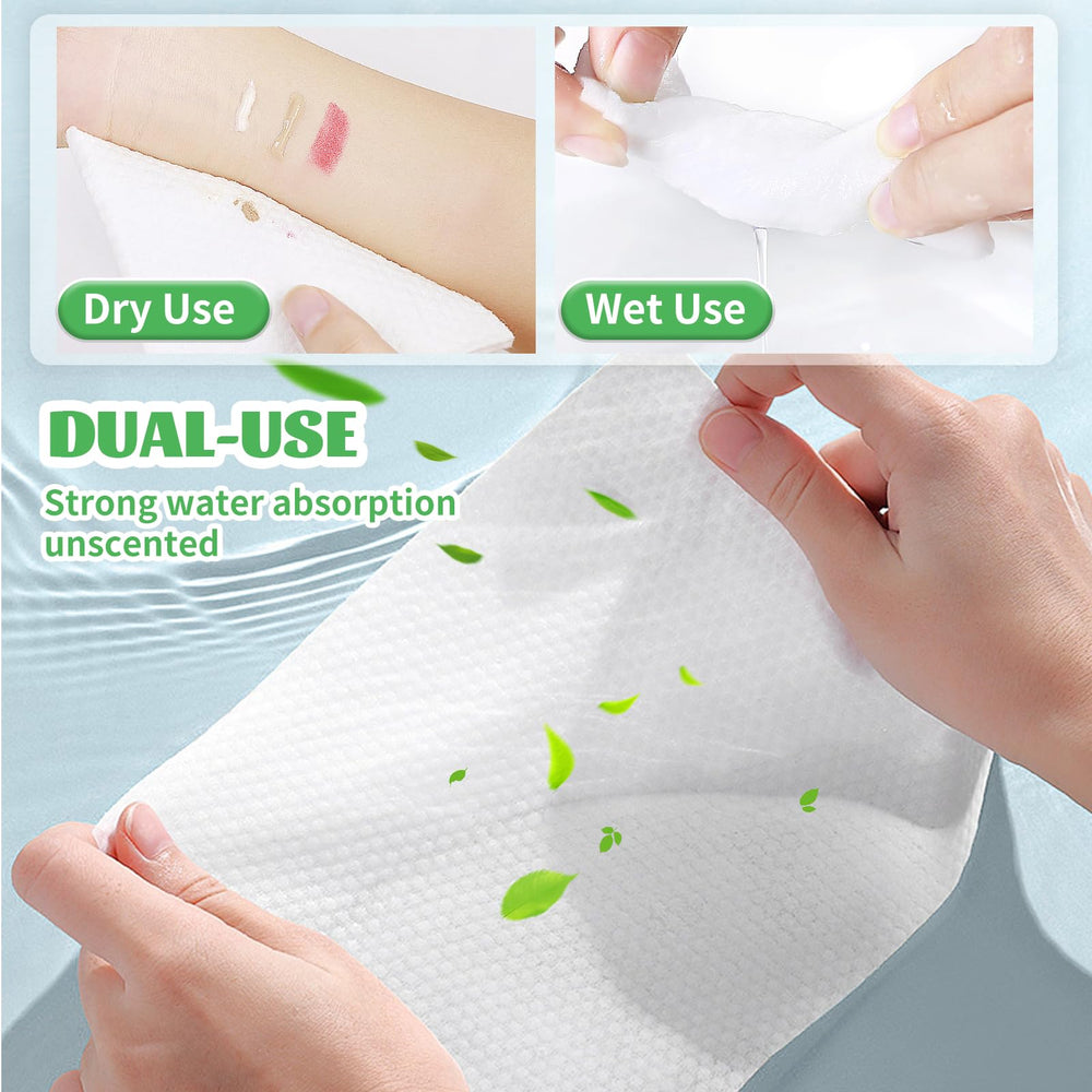 Cayxenful disposable face towel with two-sided texture for flexible cleansing.