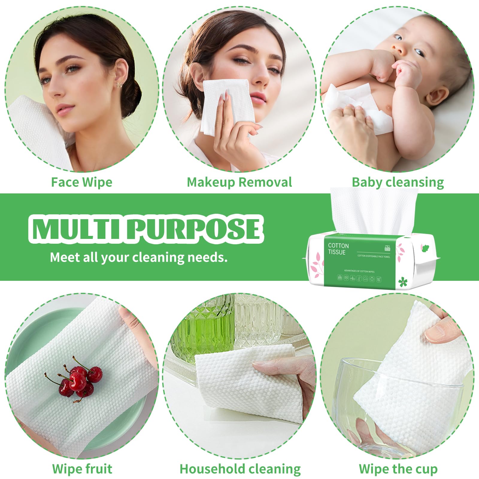 Cayxenful multi-purpose towel suitable for makeup removal and travel.