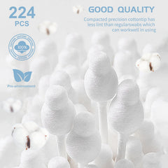 Cayxenful soft cotton swabs ideal for gentle ear cleaning of babies.