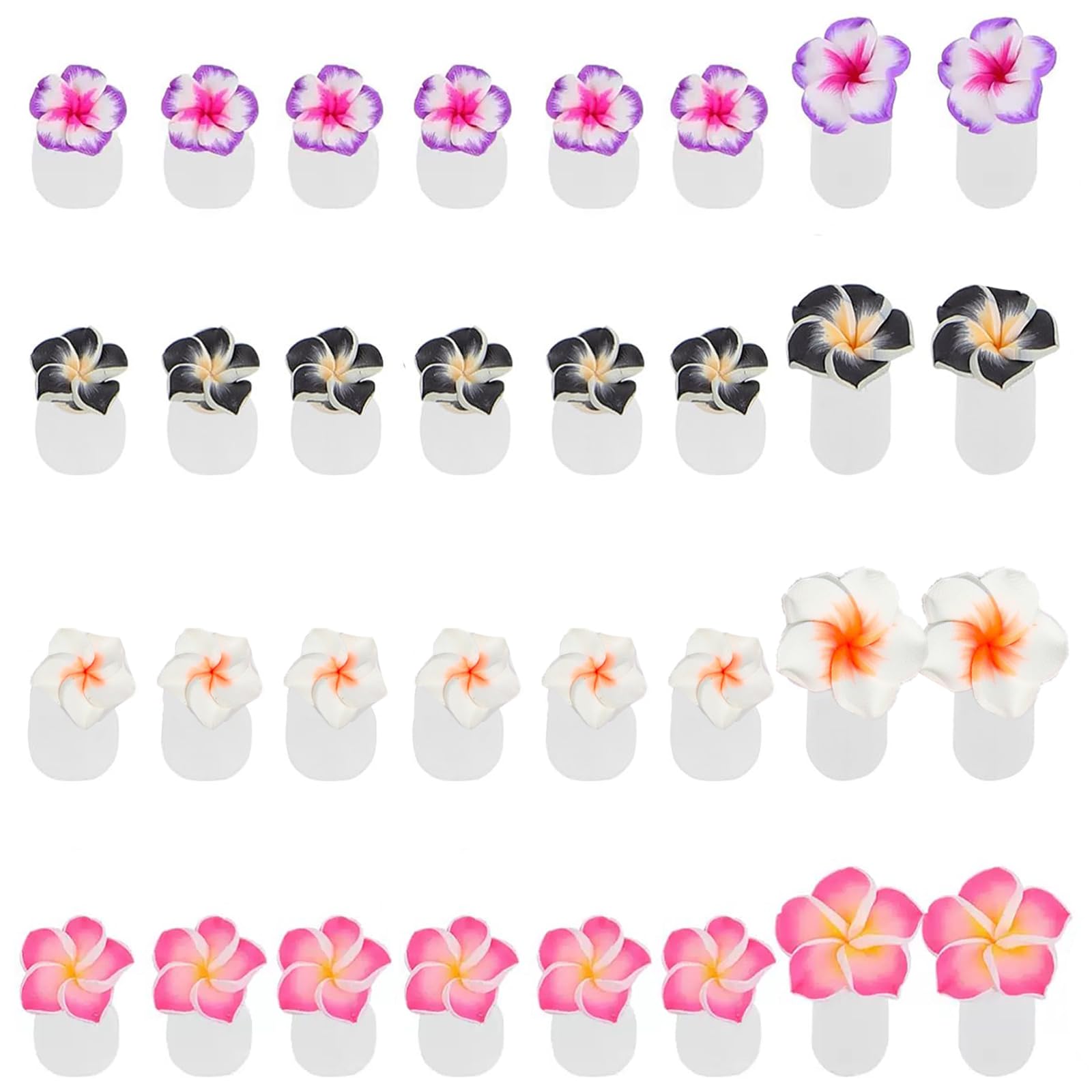 Cbbaokyy flower design toe separators help prevent smudges during polish.