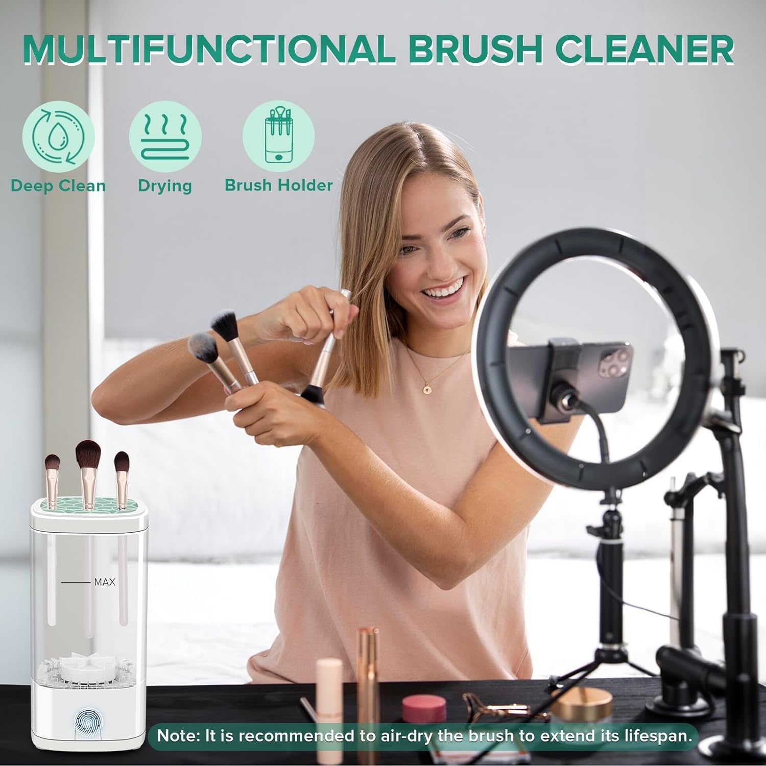 Cbsrvmlp automatic cleaning mode demonstrating hands-free efficiency.