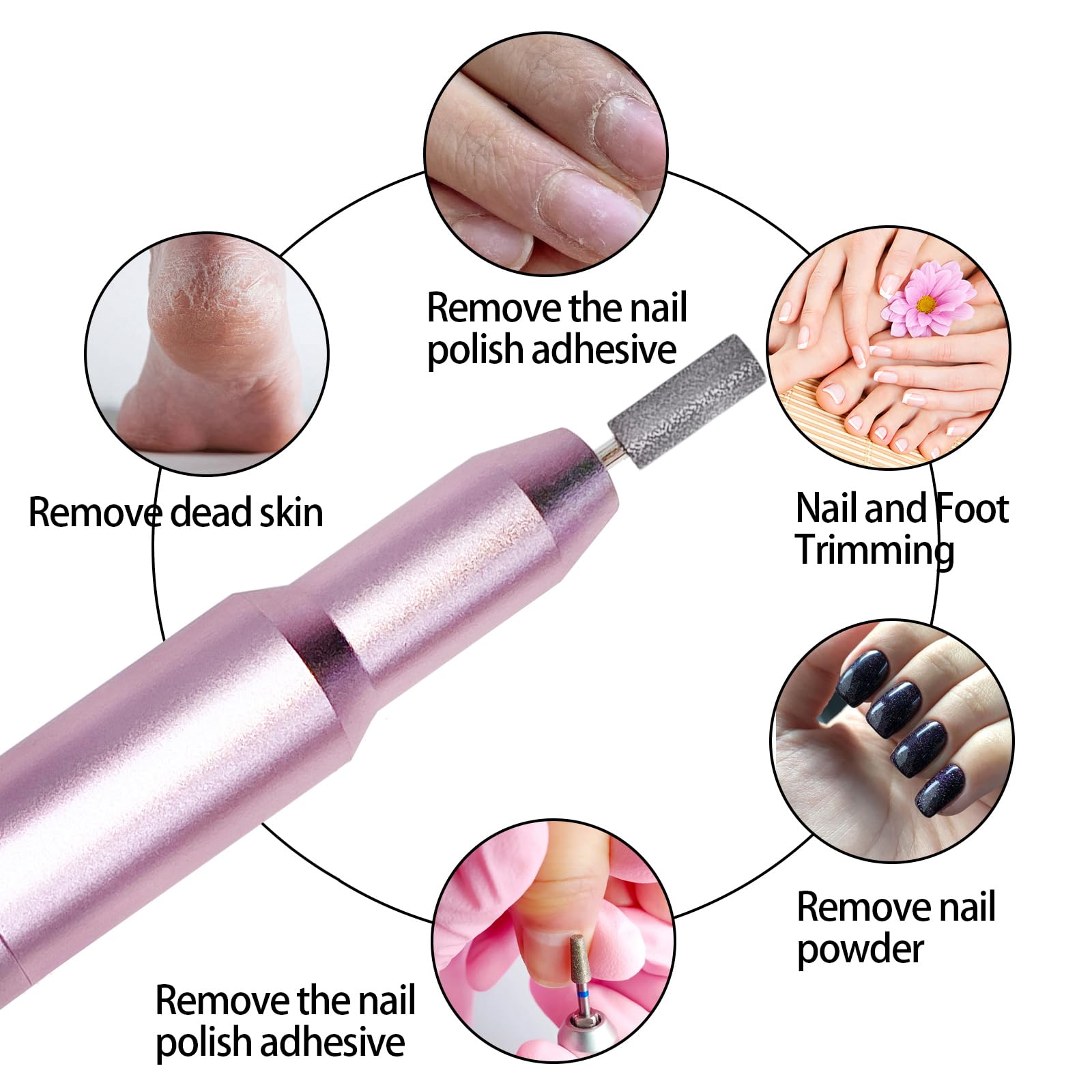 CBVCBV Nail File metal bits collection for versatile shaping and detailing.