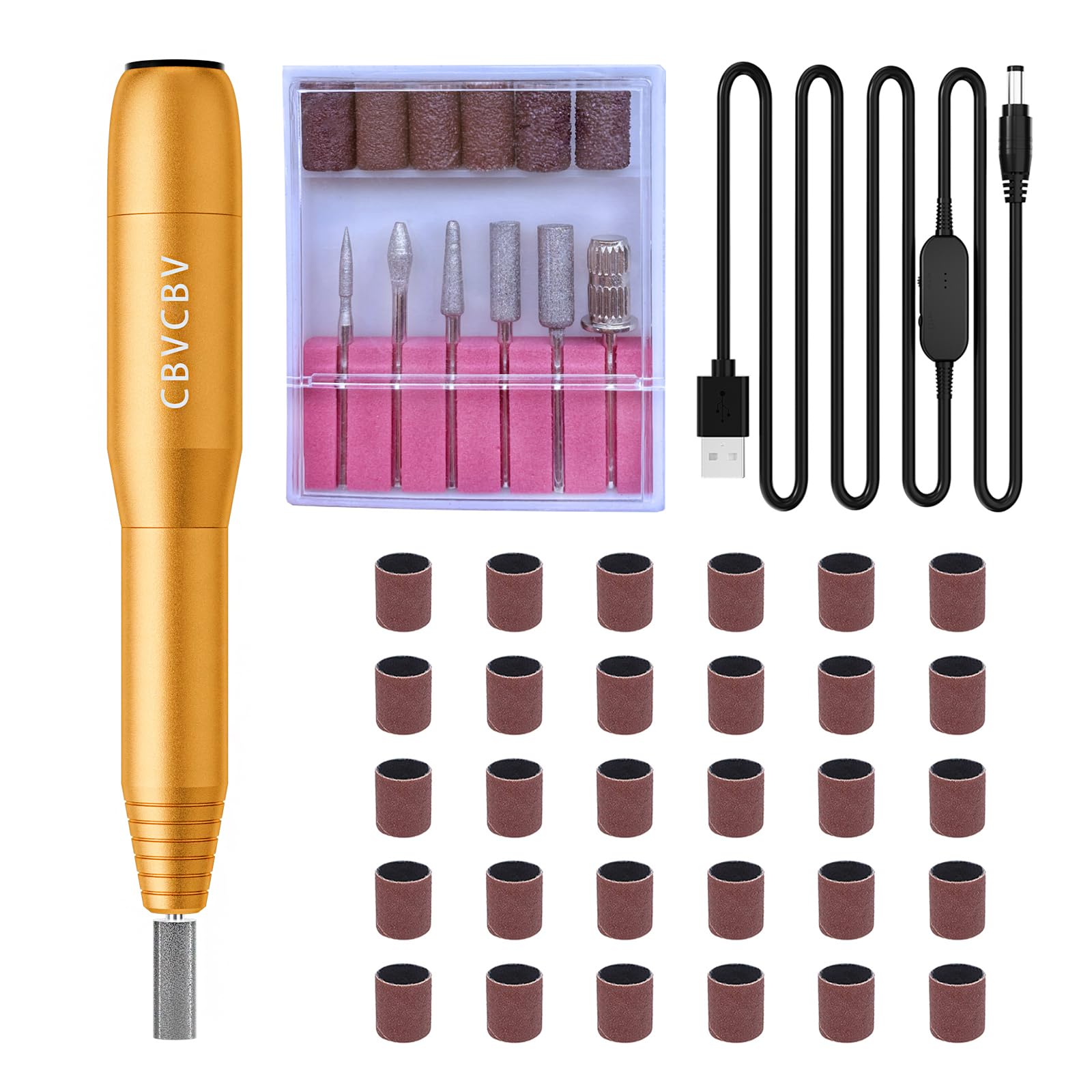 CBVCBV nail drill kit full set for a complete at-home manicure routine.