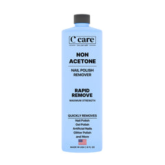 ccare toque suave quita esmalte, botella para limpieza delicada de uñas