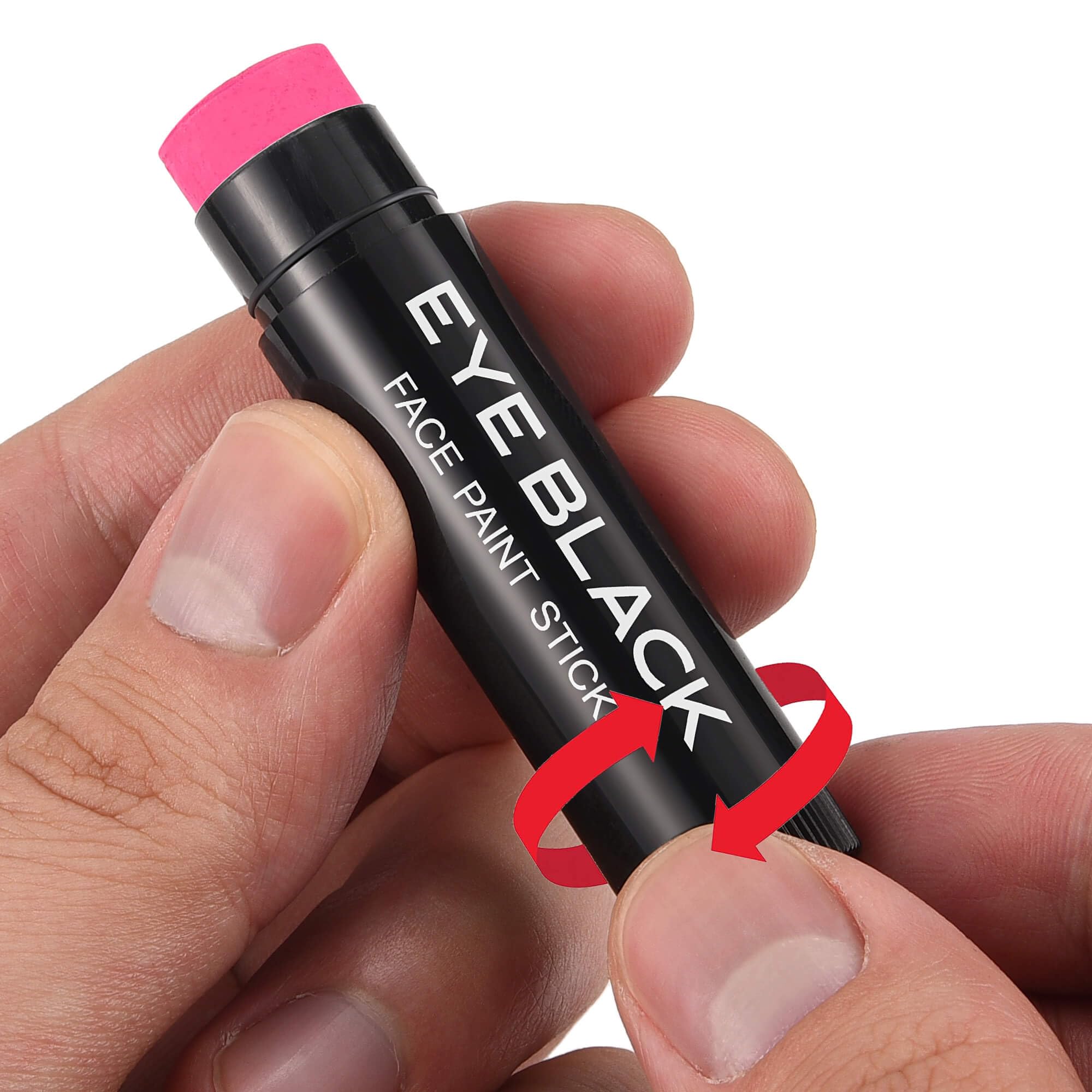CCbeauty barra ocular negra rosa neón aplicación suave facilita uso diario y maquillaje temporal