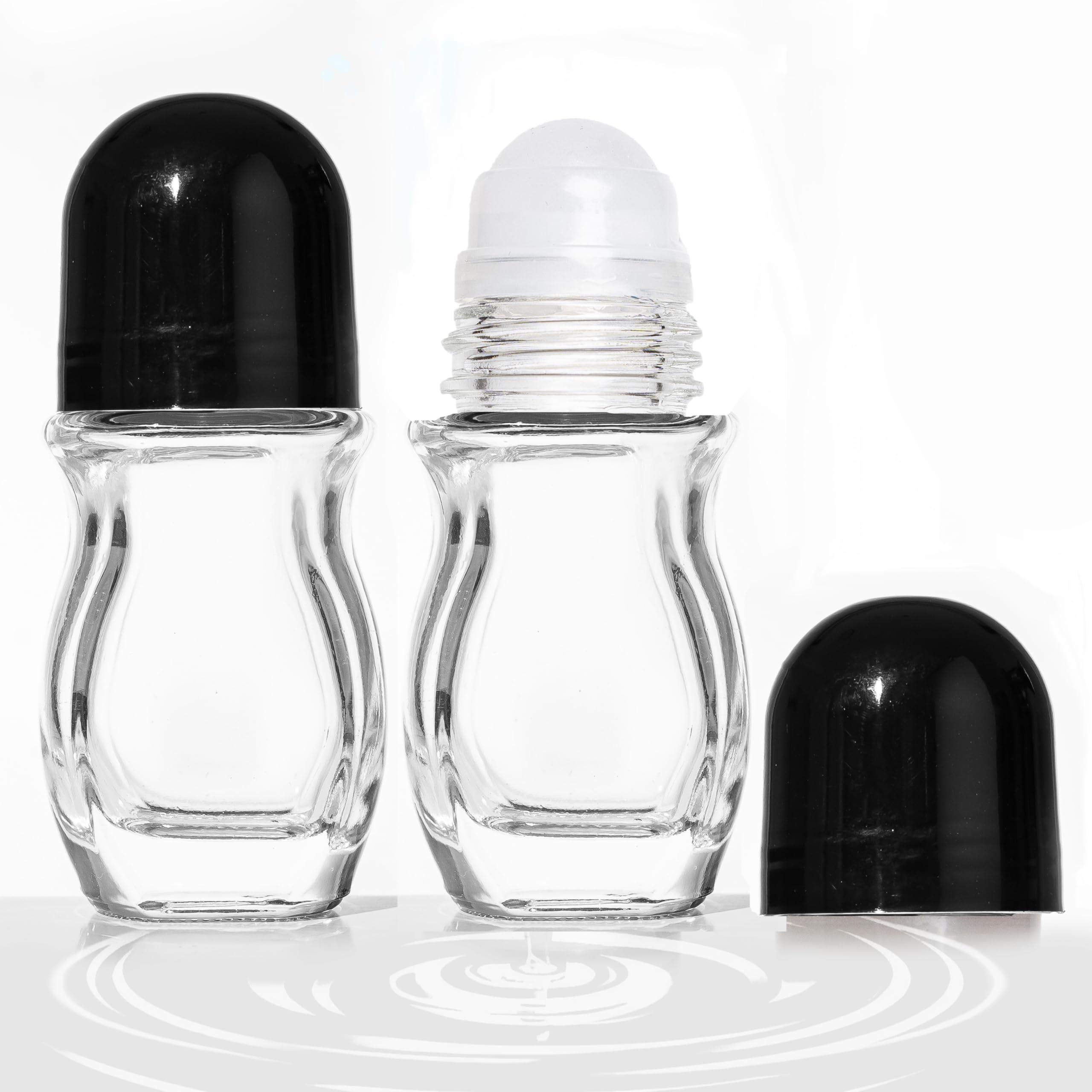 Cchenxxi 30ml glass roll-on bottle with oval shape for travel-ready essential oils.