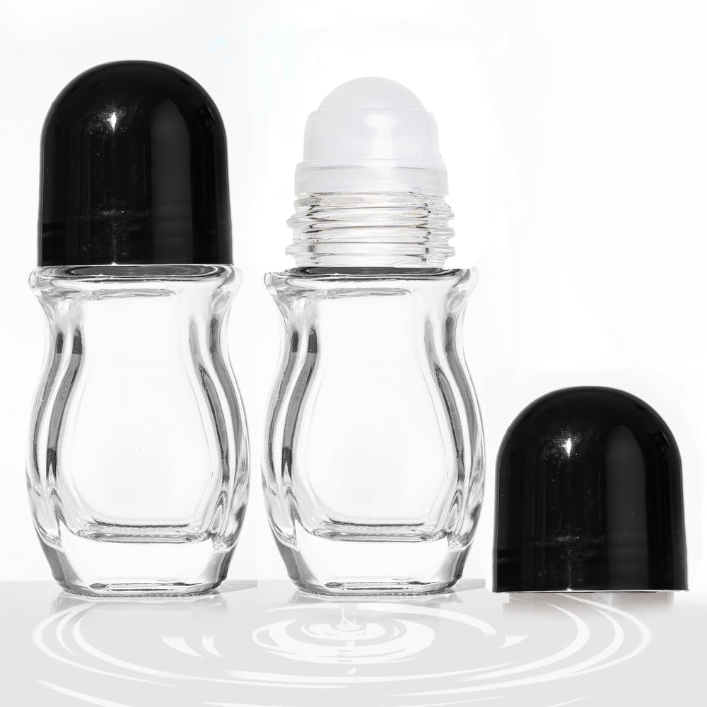 Cchenxxi 30ml glass roll-on bottle with oval shape for travel-ready essential oils.