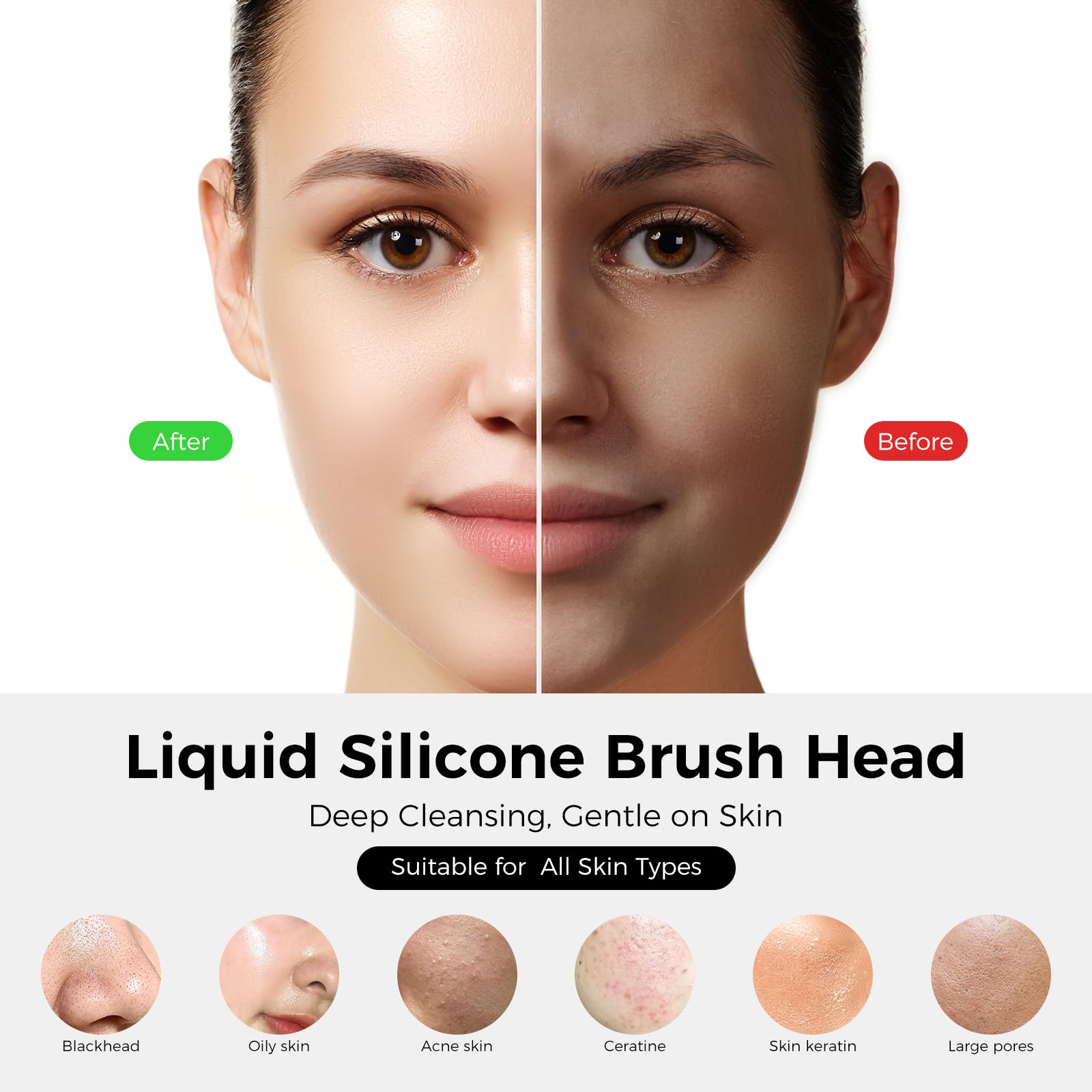 Ccigedy micro-vibration deep cleanses without tugging, supporting smooth, healthy-looking skin.