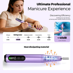Ccigedy nail drill kit with bits included for acrylic nails