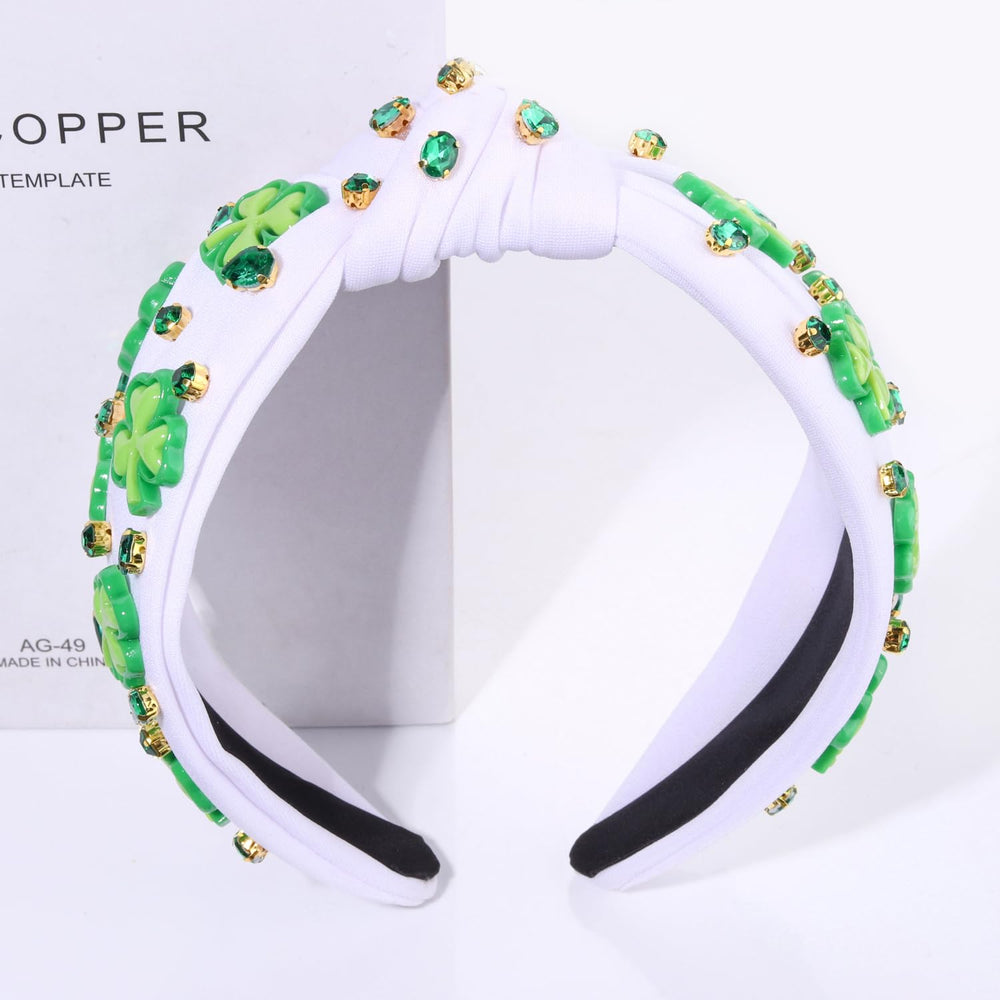 CEALXHENY accesorio de fiesta, deslumbrará con cristales y trébol.