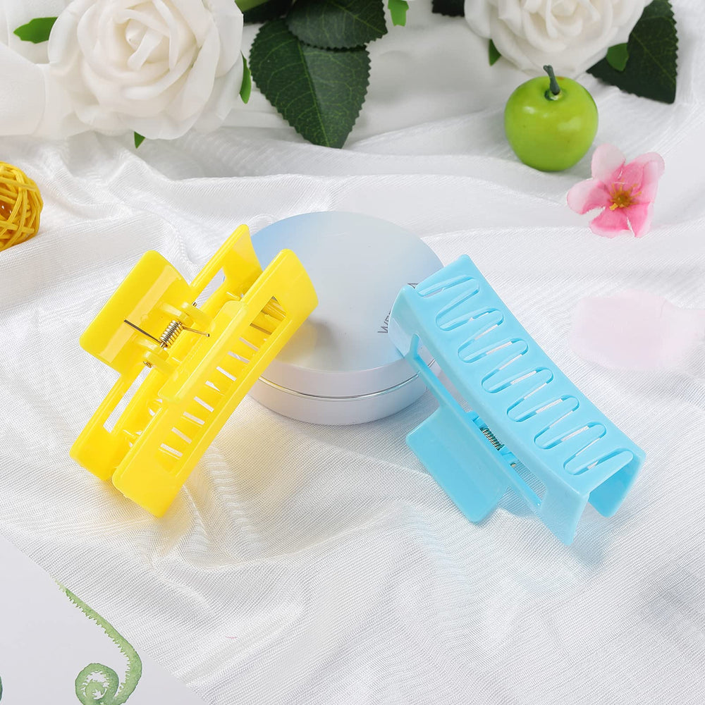 CECIAOAIME rectangle hair claw clip green for versatile styling.
