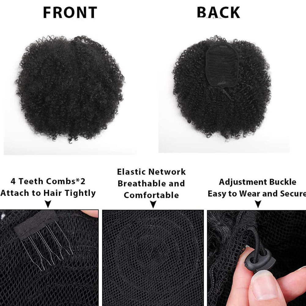 CECINILL easy wear ponytail stays secure with two clips