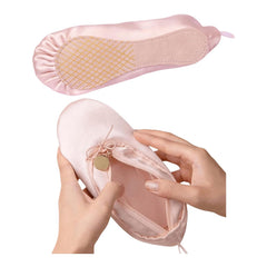 CECKQUE ballet makeup bag pink open lid showing organized space for makeup.
