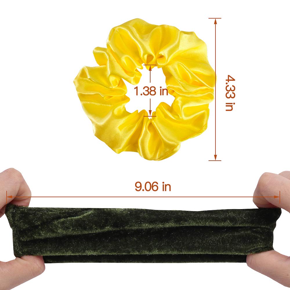Cehomi elastic ponytail holder fits comfortably with 3.5 cm inner diameter.