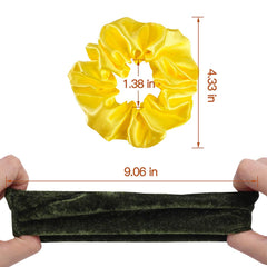 Cehomi elastic ponytail holder fits comfortably with 3.5 cm inner diameter.