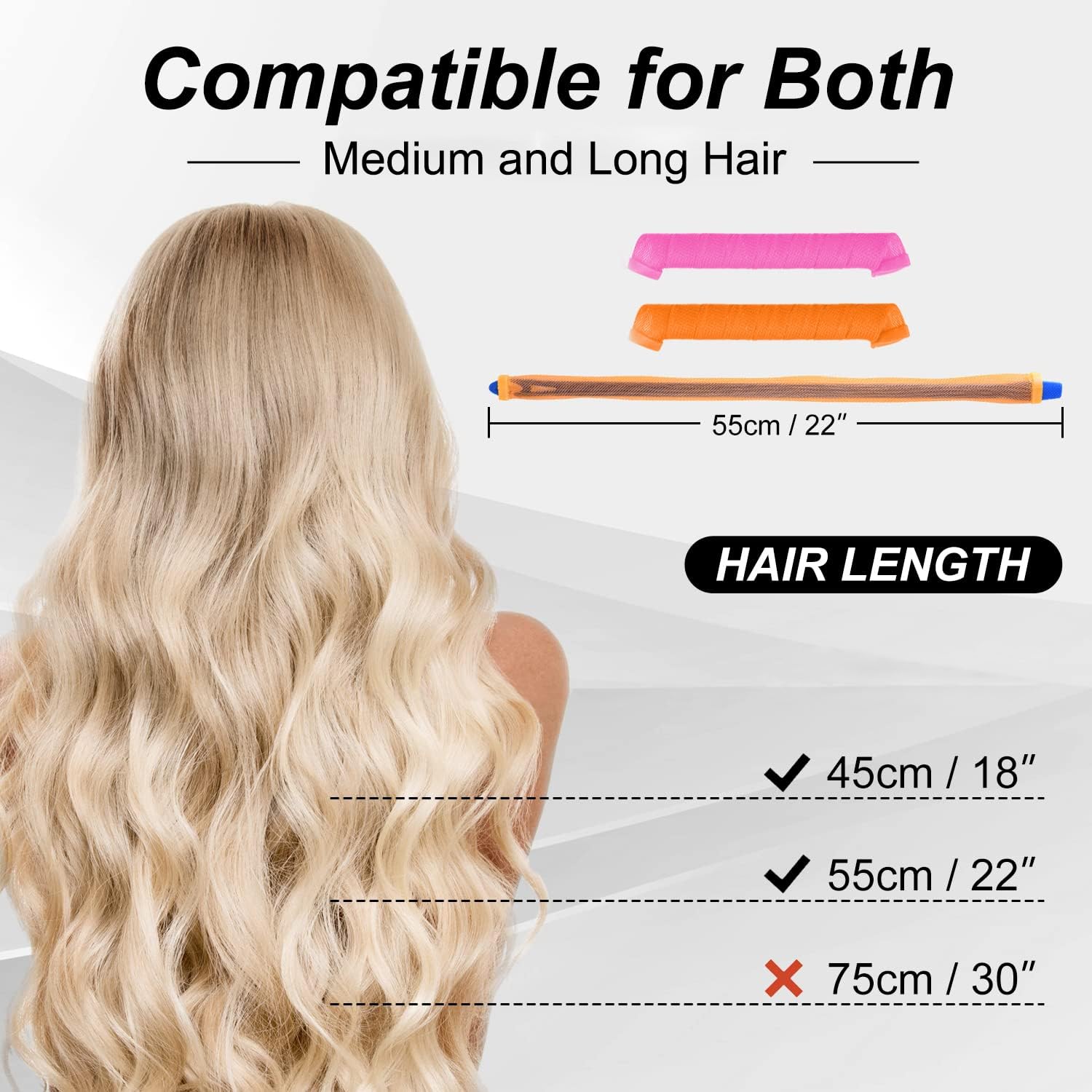 CEKEME damp hair wrapped for curl setting