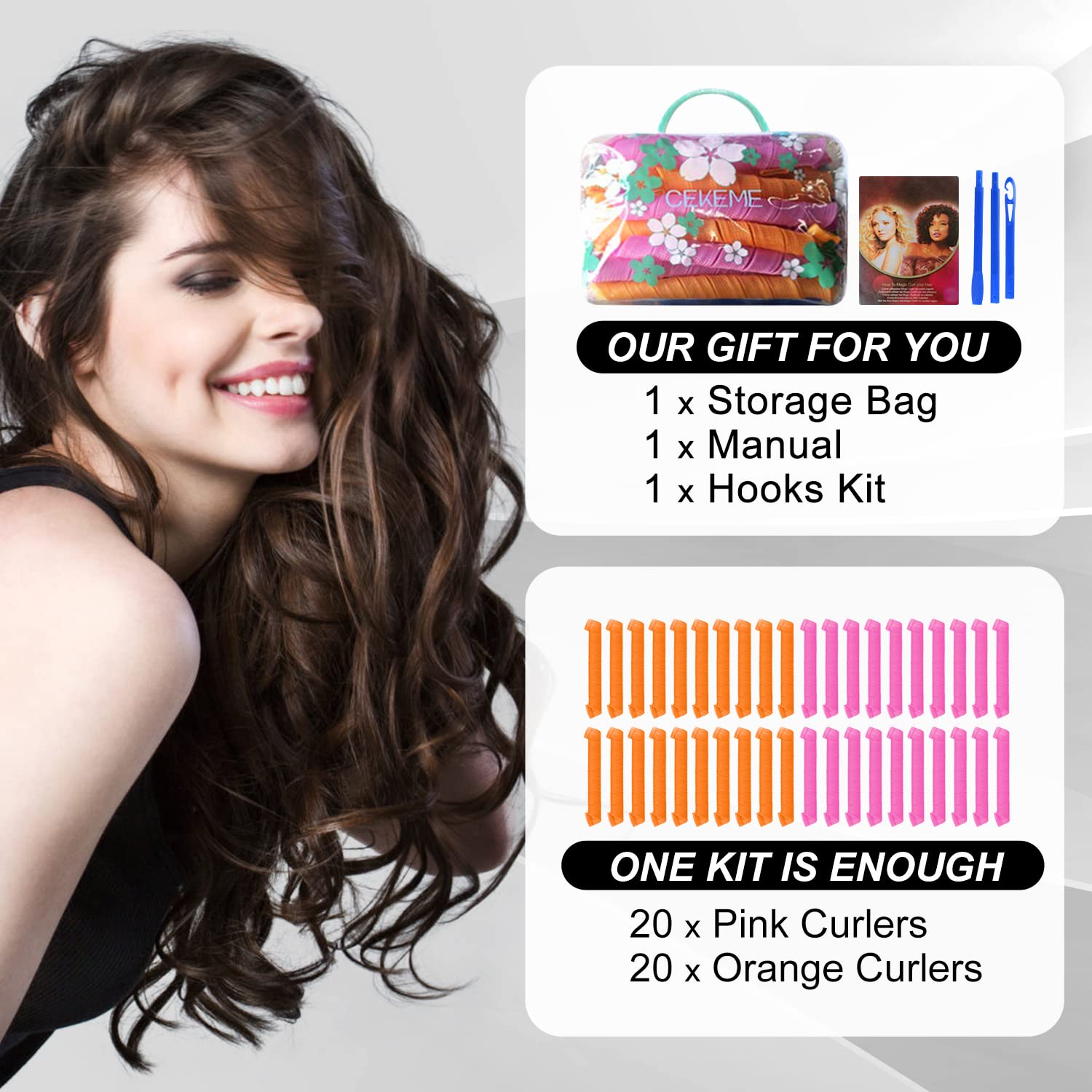 CEKEME curlers suitable for women and kids