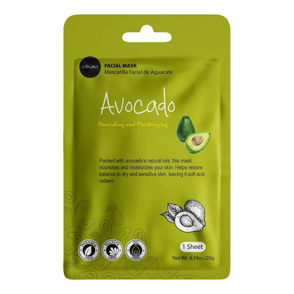 Celavi Esencia mascarilla facial aguacate para hidratación profunda