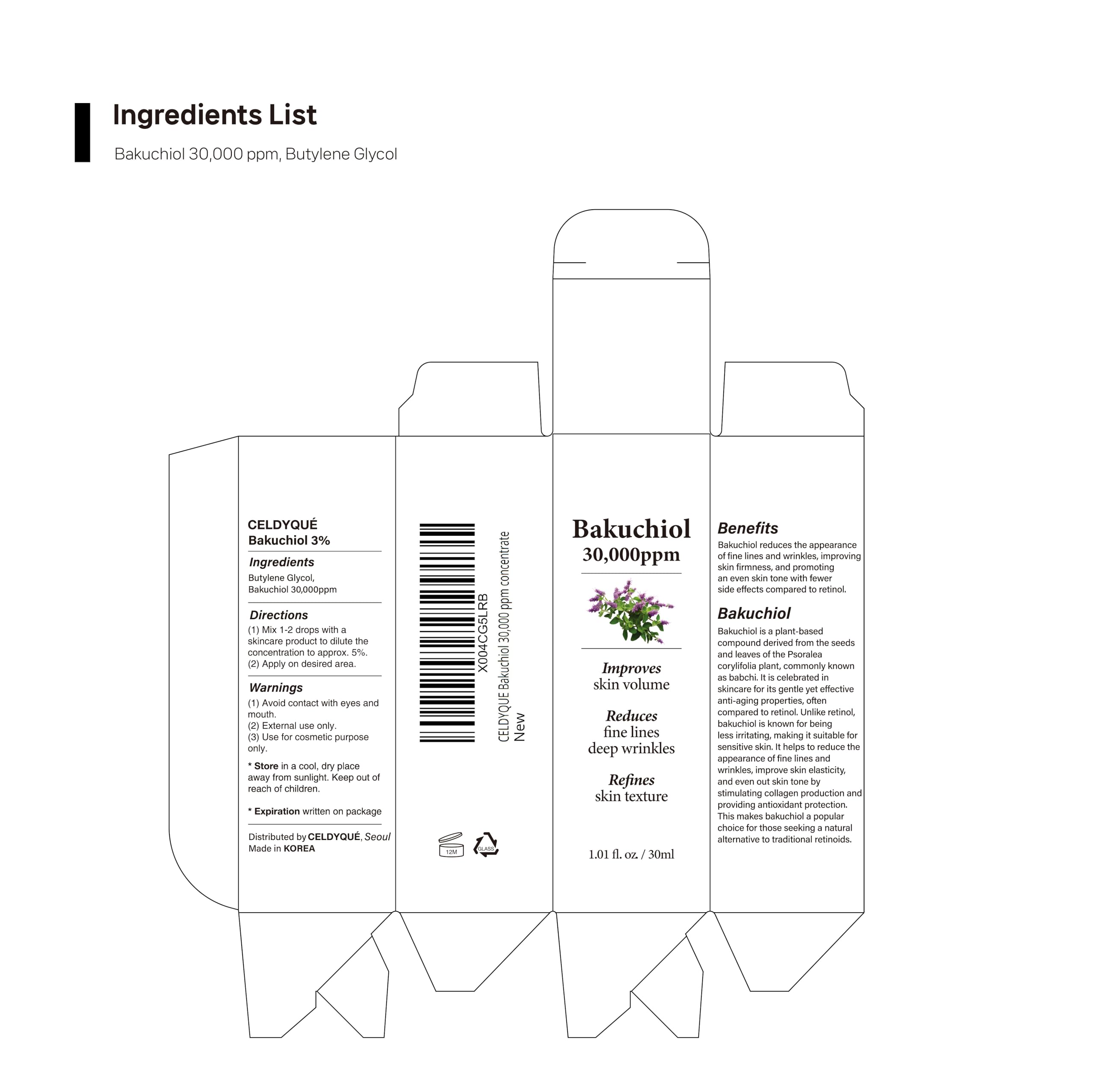 Celdyque envase compacto 1 oz: práctico para viajar y medir dosis.