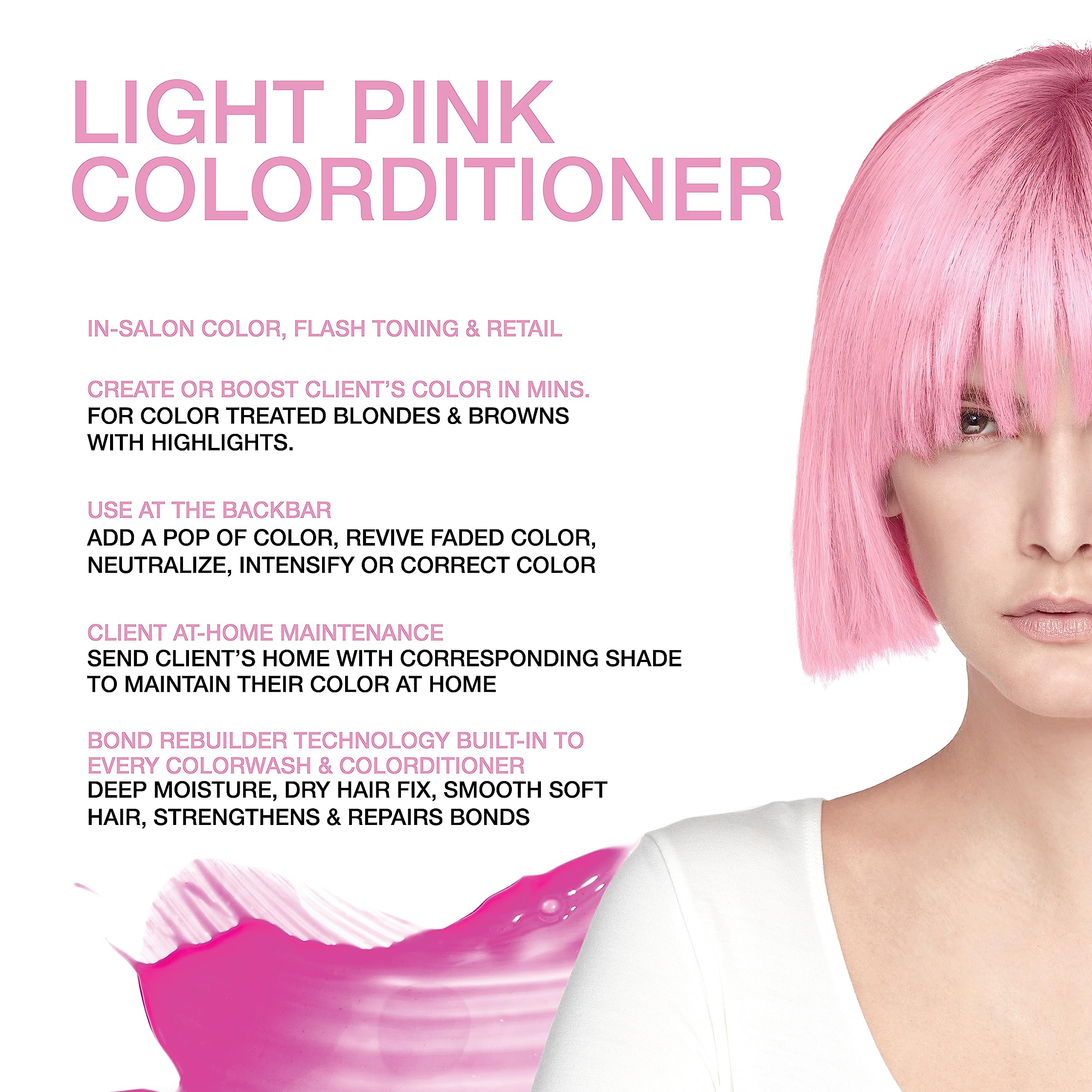 Close-up of BondFix rebuilder for bond reinforcement on hair