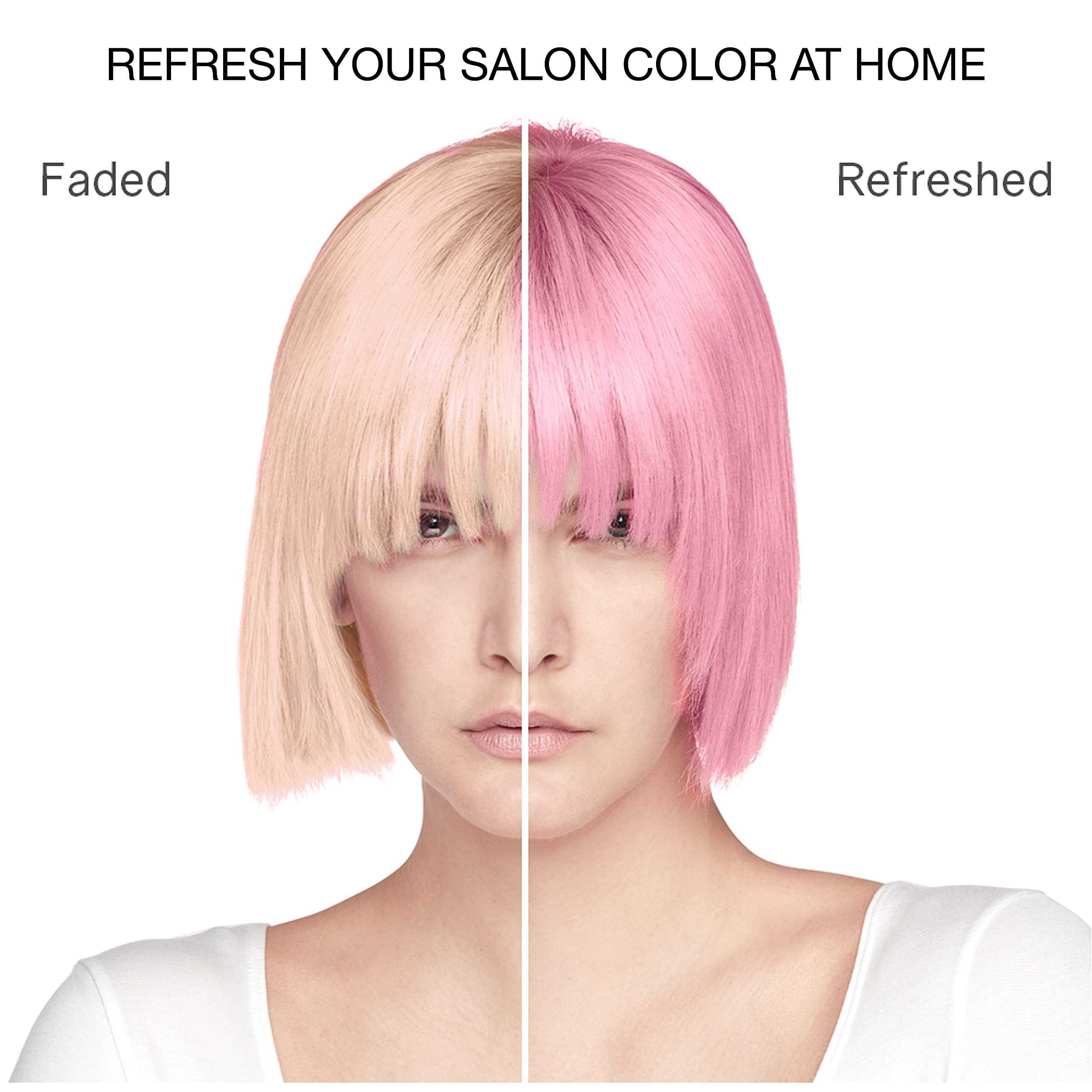 Pastel rose color swatches suggesting possible color results