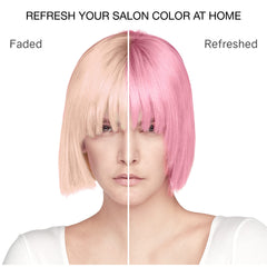 Pastel rose color swatches suggesting possible color results