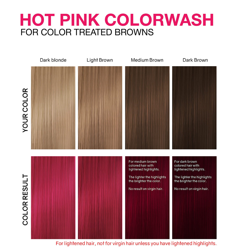 Bottled Celeb Luxury Colorwash on a bathroom shelf with 8.25 oz