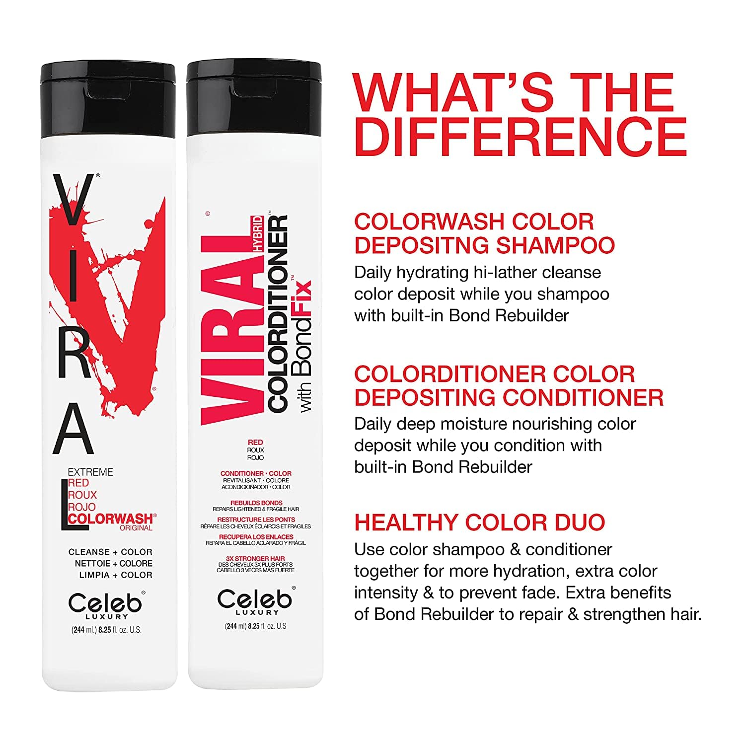 Celeb Luxury Viral Colorditioner bottle with cap visuals for easy application.