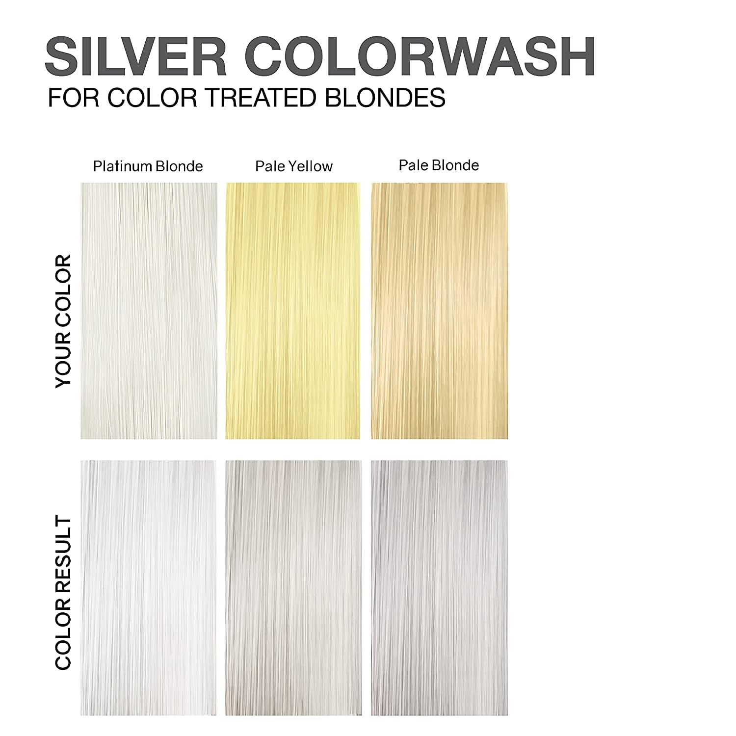 Celeb Luxury Viral Colorwash Extreme Silver swatches highlight cooling hue and even coverage.