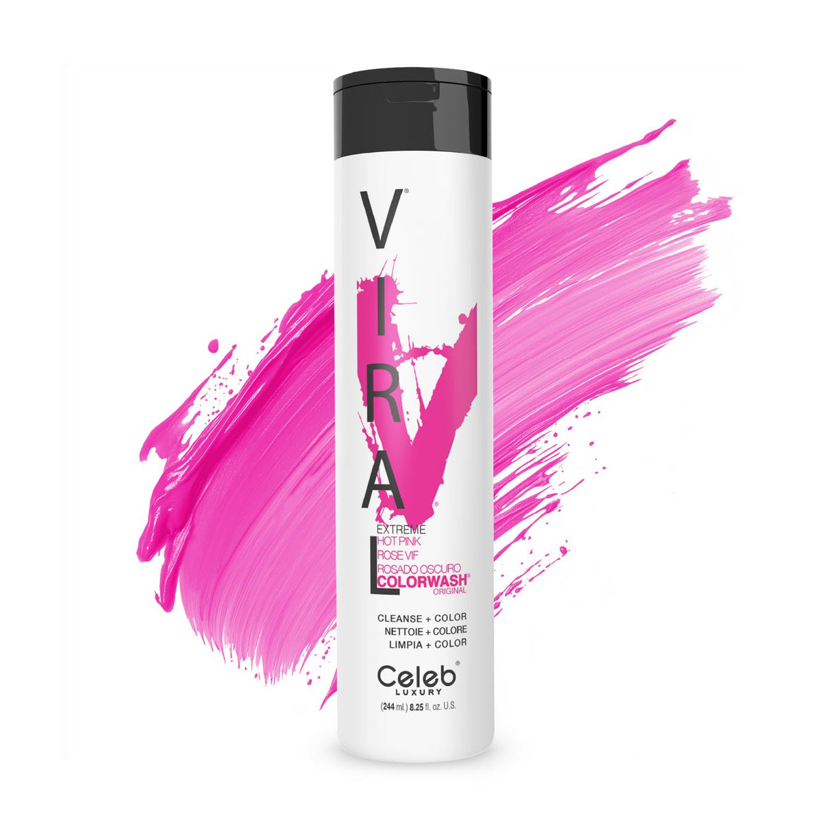 Celeb Luxury Viral Colorwash hot pink bottle ready for color refreshment